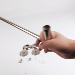 304 Stainless Steel Wall Mounted Double Towel Rack Adjustable Towel Bar Holder Bathroom Accessories