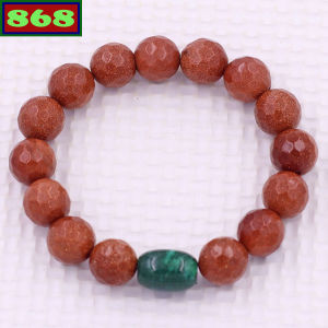 Vòng chuỗi đeo tay đá kim sa cắt giác charm cẩm thạch vòng chuỗi phong thủy đá cẩm thạch