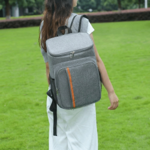 STAR-GIRL Insulated Insulated Backpack Double Shoulder Oxford Portable Thermal Lunch Bag Simple Fashion Large Capacity Cooler Bag Outdoor