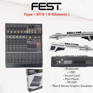 Mixer audio FEST ST-6 FEST ST 6 FEST ST6  6 channel