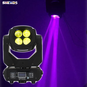 SHEHDS LED Super Beam RGBW 4x25W Moving Head Stage Light Long Life And High Power Stage Party Disco Club Pub KTV