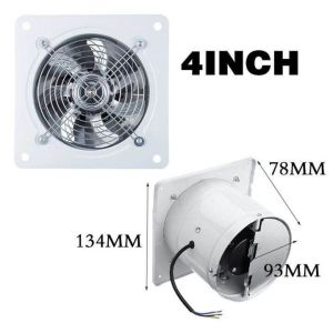 【Kirim Sekarang】Exhaust fan Dinding 4/6 Inch Booster Fan Wall Duct Fan Kipas Booster  Ventilasi Dinding