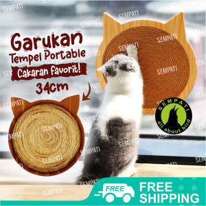 SEMPATI Garukan Kucing Tempel Dinding Mainan kucing Cakaran Kuku Cat Scratcher Papan Garukan Kucing Alas Pengasah Cakar Kucing Cat Portable Toys Kitten Sisal Rope Board