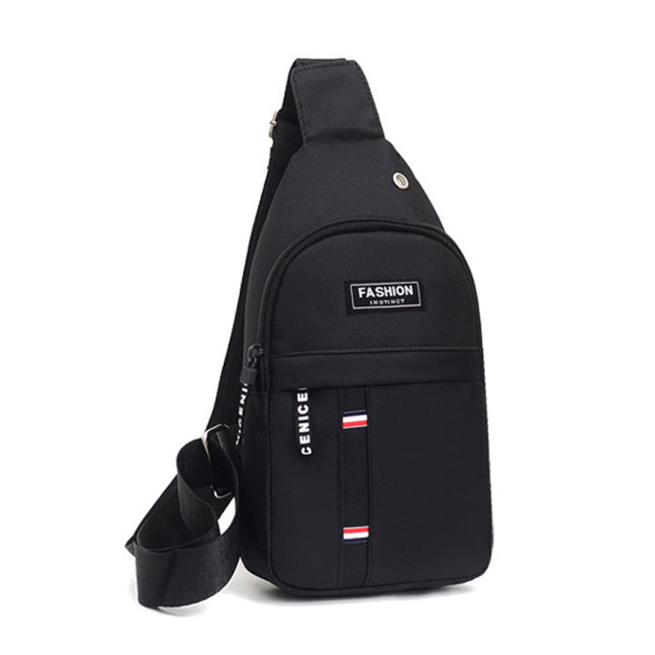 กระเป๋าสะพายชาย คาดอก3ซิบ กระเป๋าคาดอกผู้ชาย แฟชั่นสุด ช่องเยอะ คาดอก ...