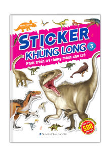 sách - Combo 2c sticker khủng long phát triển trí thông minh tập 3 & 4