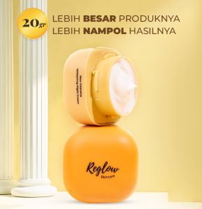 Reglow Radiance Night Cream dengan Aroma Lemon & Hyaluronic Acid - Night Care Intensif untuk Pencerah Kulit