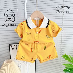 [Bé7-30kg] Đồ Bộ Bé Trai Bộ Minkymom Minlybaby Bé Trai Vải Cotton 100% Thiết Kế Cổ Trụ Bẻ Nút Ngực Đồ Cho Bé Trai Unibaby BCCT6