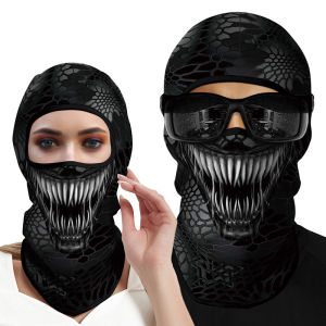 Halloween Masks 3D Printed Balaclava Men Women Cycling Skull Full Face Mask Hiking Camping Hunting Cap Neck Head Face Warm Cover H260928