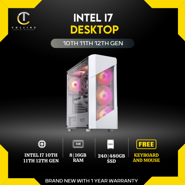 [ CUSTOM PC BUILD - ACE ] Intel i7 10th 11th 12th Gen RGB Desktop ...