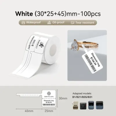 NIIMBOT B21 Label Printer for Jewelry Tags | Rings Necklaces Accessories Price Stickers Adhesive Labels