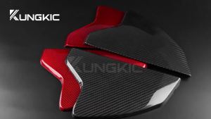 KUNGKIC Carbon Fiber For Subaru BRZ Toyota GR86 2021-2024 Door Anti-Collision Cushion Car Door Bumper Cover Sticker Interior Accessories