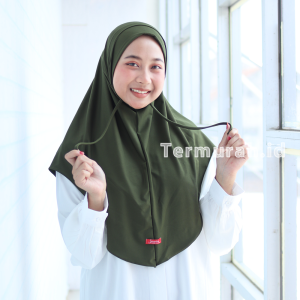 Kerudung Bergo Instan Non Pad Tali Size L Hijab Instan Dewasa Bahan Jersey Jilbab Kekinian Non Pad Alifa Size L Jersey Premium