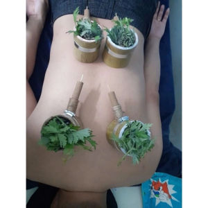 Cốc Xông Ngải Cứu Bằng TRE - Thiết Bị Diện Chẩn - Massage - Trị Liệu