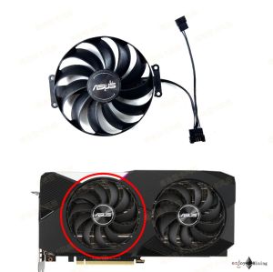 พัดลมการ์ดจอ ASUS DUAL-RTX 3060 3060ti 3070 v2 oc