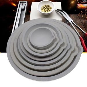 GENENIC Round Quartz Crucible with Spout Heat-resistant Melting Bowl Durable with Clip Tongs Handle Metal Refining Tools Gold Silver Melting