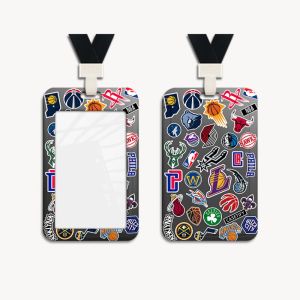 วิทยาเขตนักเรียนปิ๊กอัพสำหรับบัตรธนบัตรบัตรประจำตัวตรากระเป๋าเก็บบัตรกล่องป้องกันกันน้ำทนทานต่อการฉีกขาดบาสเกตบอล NBA ของนักรบปัตตาเลี่ยนตาข่าย76ers