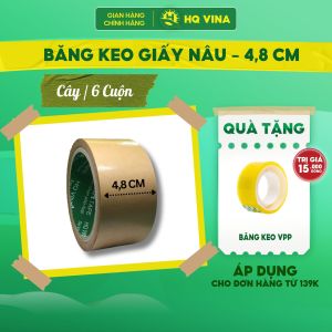 Băng Keo Giấy Nâu Da Bò Văn Phòng Phẩm Bảo Vệ Môi Trường Dễ Sử Dụng Thông Dụng - Khổ 48cm