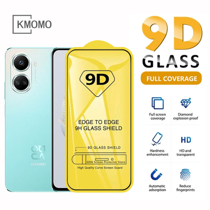 9D Full Cover Tempered Glass Screen Protector For Huawei Nova Y72 Y91 Y71  12i 12 11 11i 10 SE Y61 Y70 Plus Y90 8i SE 7i 5T 3i 2i Lite