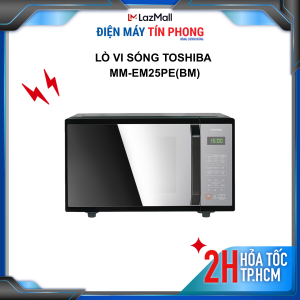 Lò vi sóng Toshiba MM-EM25PE(BM) - 25 lít - Công suất 800W - Khoang lò có đèn - Bảo hành 1 năm