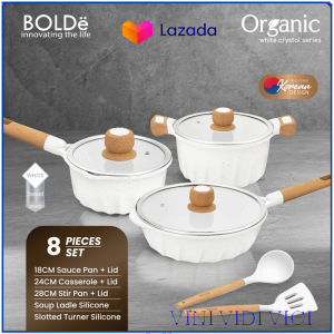 PROMO BOLDE PANCI SET/BOLDE SUPER PAN ORGANIC WHITE CRYSTAL SERIES isi 8 Pcs