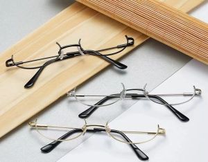 กรอบแว่นตาครึ่งล่าง ขอบครึ่งตาไร้กระจก แฟชั่นผู้หญิง