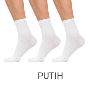 Kaos Kaki Sebetis Polos Warna Hitam Abu abu Putih Bahan Katun