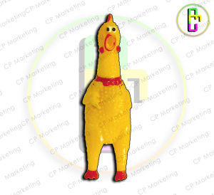 Squeaker Yellow Rubber Chicken Pet Dog Toy Screaming Chicken Squeak