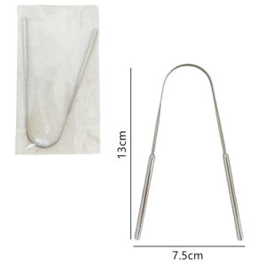 Stainless Steel Tongue Scraper for Adults Tongue Scraper Metal