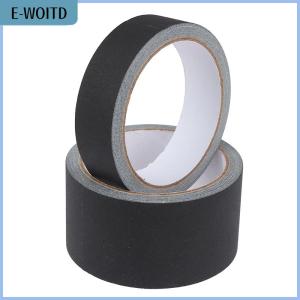 【E-WOITD】 Black Gaffer Tape No Residue Non-Reflective Easy Tear Book Repair Tape Matte