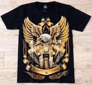 [HCM]Áo thun nam 3D in hình Đại Bàng Vàng mã DBLXV01 sắc nét không phai màu không dính giặt vải dày mịn mát