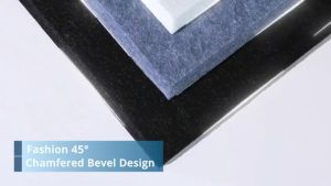 Modern Decorative Soundproofing Wall Panel 30x30cm Polyester Fiber Self-Adhesive Acoustic Fluted Board Penebat bunyi
