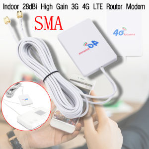 3G4GLTE flat antenna dual interface SMA TS9 CRC9 connector router modem antenna