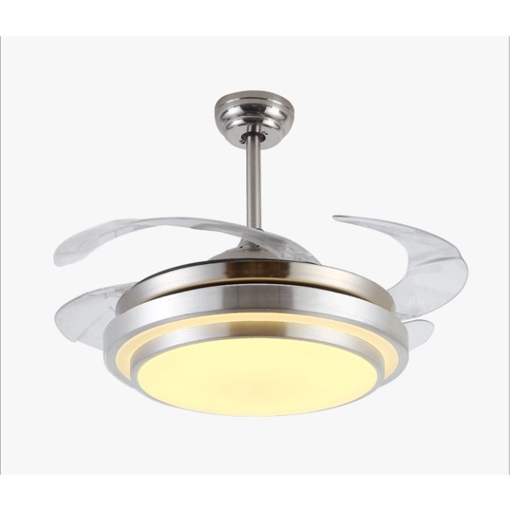 [HOT] Invisible fan ceiling fan decoration aluminum fan 3 light 42 inch ...