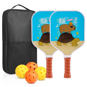 [😀SG Ready Stock] Pickleball Paddles Carbon Fiber Graphite Surface Non-slip Handle Outdoor Sports Racket for Men Women