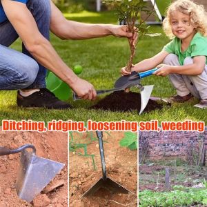 Triangle Hoe Loosening Soil Ditching Multifunctional Agricultural Triangle Hoe