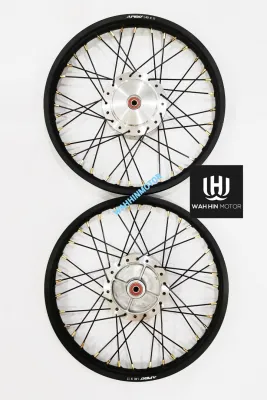 ALLOY RIM FRONT AND REAR 1.4 X 17 CHROME HUB SET EX5 DREAM WAVE100 SIAP SENTAR PNP WITH BEARING AND BUSH - BLACK