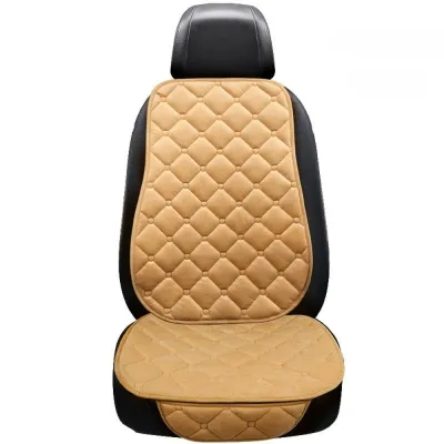 MUNCHX Dày Bọc ghế ô tô Màu sắc đồng nhất Vải nhung Thảm ghế SUV Mùa đông ấm áp Đệm ghế