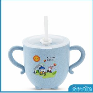 Reviln แก้วหัดดูด กันกระแทก มีฝา  ขนาด  280ml Kids Utensils