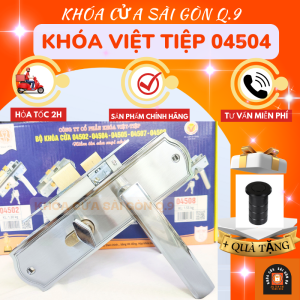 Hỏa tốc HCM - KHÓA TAY GẠT VIỆT TIỆP PHÒNG NGỦ 04504 - BH 3 năm