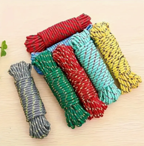 Multi-Purpose  20M Nylon Rope for Cloth Drying and Tent Pole Household/ Outdoor / Indoor /High-Quality Durable Clothes Line Car/Lorry Use