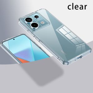 [มินิมอล] Wlons สำหรับ Xiaomi Redmi Note 13 /Redmi Note 13 Pro/ Redmi Note 13 Pro + เคสป้องกันโทรศัพท์ Germany Bayer PC Backplane นิ่มใสไม่เป็นสีเหลืองสำหรับเคสโทรศัพท์