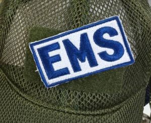 Tec40 EMS VELCRO PATCH ฉุกเฉิน อาร์มตีนตุ๊กแก ปักจักร งานปัก ไรท์สาระกับครูแว่น Tec40store