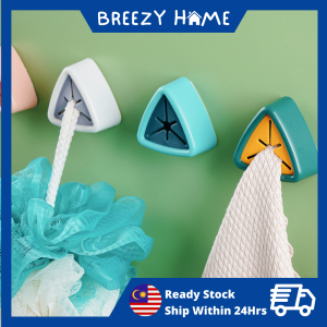 Hook Creative Punch Free Hook Sticker Hook Wall Kitchen Bathroom Towel Rag Holder Self Adhesive No Punch Strong No Screw