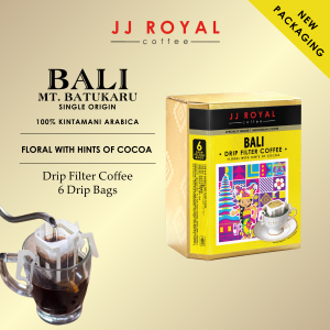 JJ Royal Coffee | Bali 100% Single Origin Kintamani Arabica Coffee Drip Filter Box (6 Drip Bags)