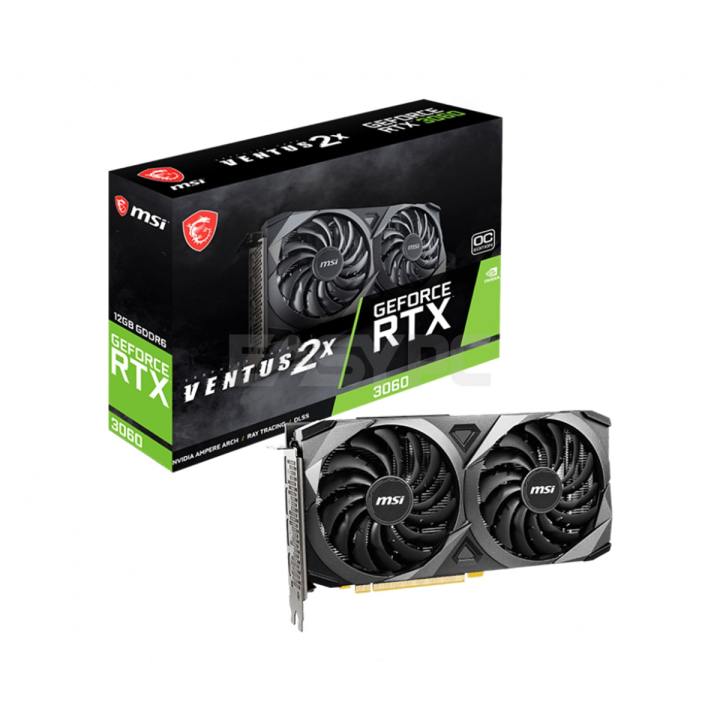 EasyPC | MSI RTX 3060 Ventus 2X OC 12gb 192bit GDdr6 Gaming Videocard