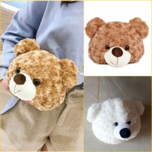 Tas Ransel Disney Plushie Karakter Lotso Monster Mini Inc Pooh Chipmunk Backpack Bulu halus Tas Gandong Cewek Pria Anak Dewasa Boneka Winnie The Pooh Korean Style