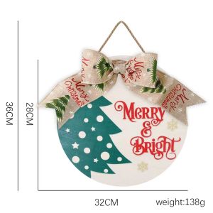 35/30cm Artificial Garland Handmade Xmas Party Home Decorations Christmas Wreath Wall