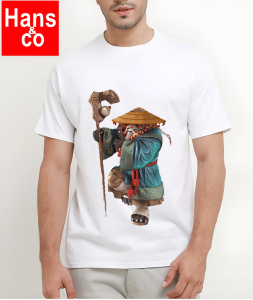 Kaos Pria 3 Dimensi Motif Animasi Tongkat Panda Tshirt Oblong Katun 24s H056 By Hans & co