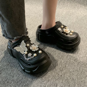Free Shipping WomenS Thick-Soled Clogs 2026 New Summer Style Suitable For Outdoor Wear With Arch Support Height-Increasing EVA Material Non-Slip Odor-Resistant And Featuring A Closed-Toe Design