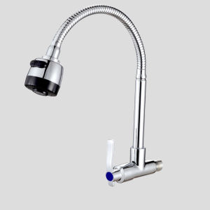 Ready Stock Kitchen Faucet Double Flexible Sink Tap Wall MountedKitchen Flexible 360 Swivel Sensor